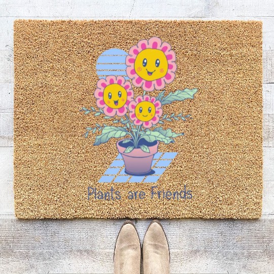 Plants are Friends Coir Doormats