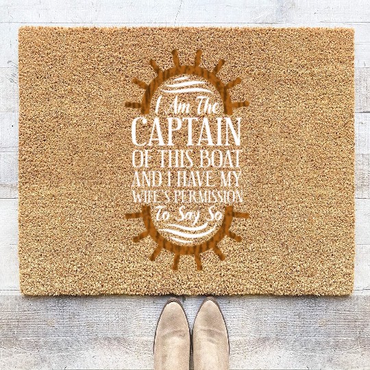 I m A Boat Captain Boating Coir Doormats
