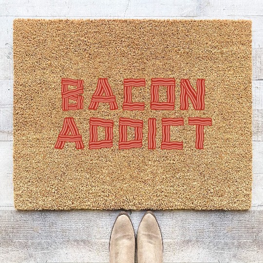 Funny Bacon Lover BBQ Pork Coir Doormats