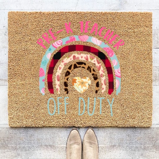 Preschool Kindergarten Teacher off duty teacher Coir Doormats
