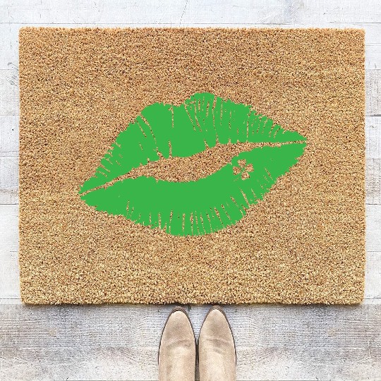Lips Shamrock Coir Doormats, St Patricks Day Presents