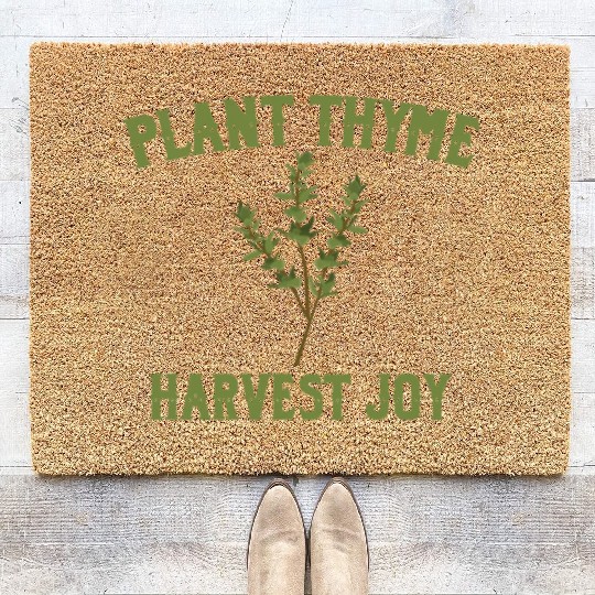 Plant Thyme Harvest Joy Coir Doormats