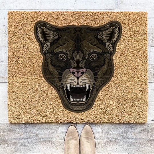 Mountain Lion Graphix Coir Doormats