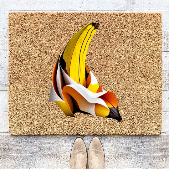Fold Your Own Banana: Origami Fruit Fun! Coir Doormats