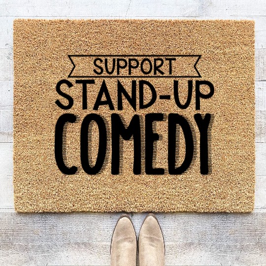 Support Stand Up Comedy 3 Coir Doormats