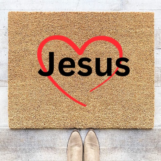 I Love Jesus Coir Doormats!