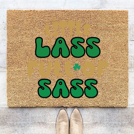Little Patricks Day Sublimation Coir Doormats