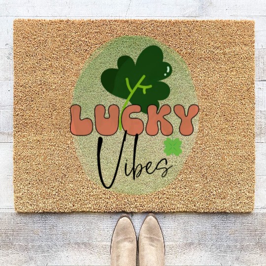 LuckyPatricks Day Sublimation Coir Doormats