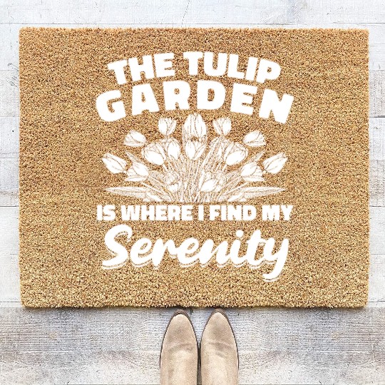 Tulip Gardening Serenity Tulips Coir Doormats