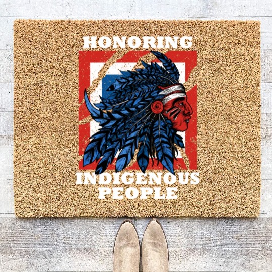 Honoring Indigenous People Heritage Native America Coir Doormats