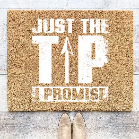 Just the tip I promise Archery Coir Doormats