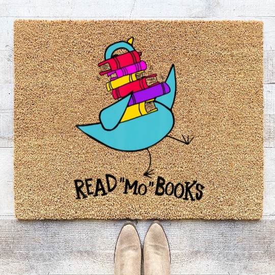 Teacher Library Read Mo Books Pigeon Reading Libra Coir Doormats