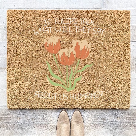 Tulip Gardening Funny Coir Doormats
