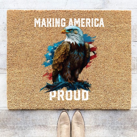 Making America Proud American Bald Eagle Coir Doormats