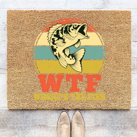 WTF Wheres The Fish Coir Doormats