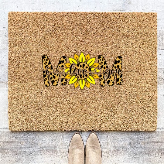 MOM Sunflower I Love You Coir Doormats