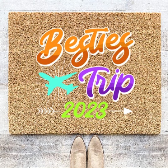 Besties Trip 2023 Vacation Friends Spring Break Coir Doormats