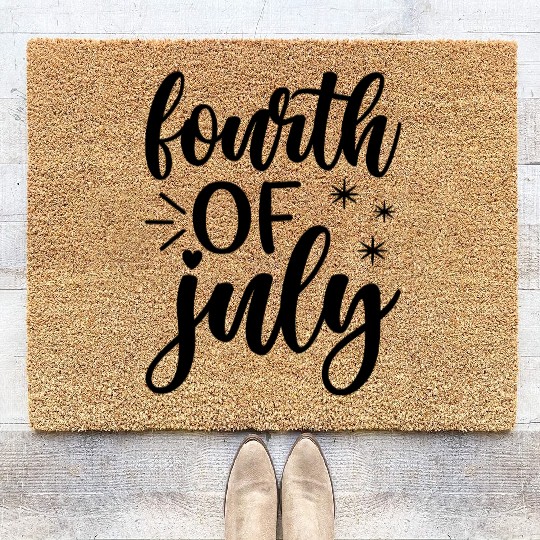 fourth of july Coir Doormats