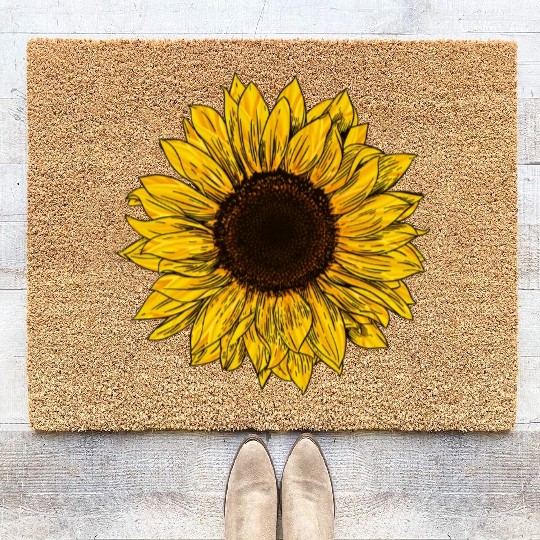 Sunflower garden Coir Doormats