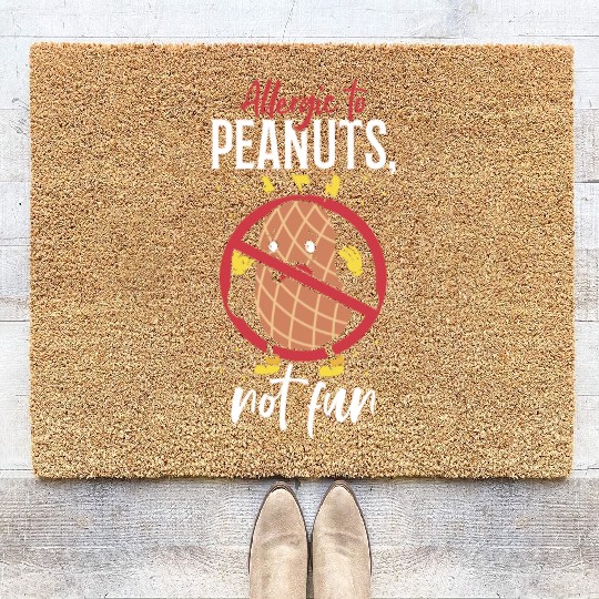Allergic To Peanuts Not Fun Peanut Allergic Coir Doormats