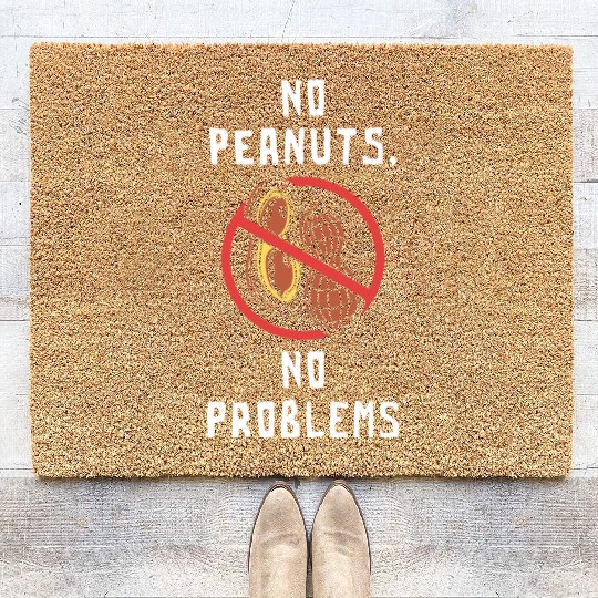 No Peanuts No Problems Peanut Allergic Coir Doormats
