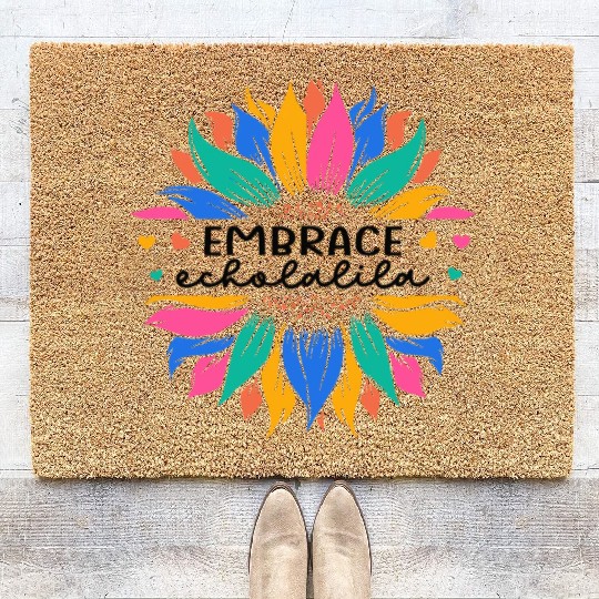 Embrace Echolalia Special Education Teacher Coir Doormats