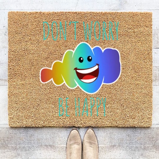 equality gay pride rainbow retro Coir Doormats