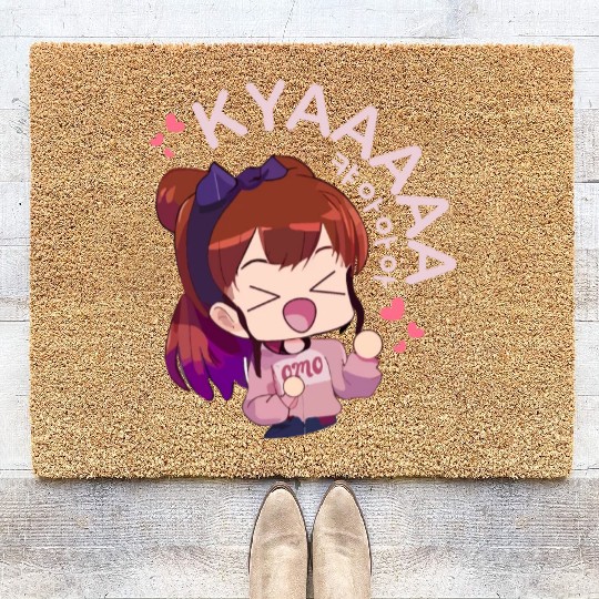 Kyaa Funny KPOP Anime Chibi Korean Pop Music Coir Doormats