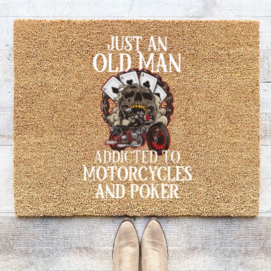 Poker Casino Poker Player Gambling Roulette Gift Coir Doormats