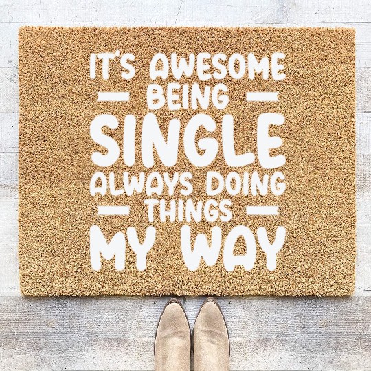 Awesome Single Independent Solo Single Quotes Coir Doormats