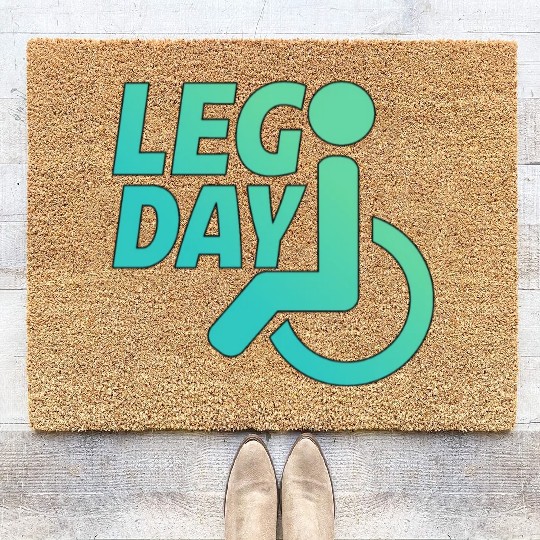 Leg Day Handicapped Wheelchair 22 Coir Doormats