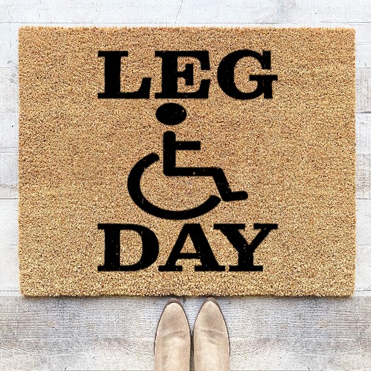 Leg Day Handicapped Wheelchair 23 Coir Doormats