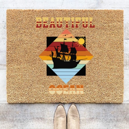 Beautiful Ocean Coir Doormats
