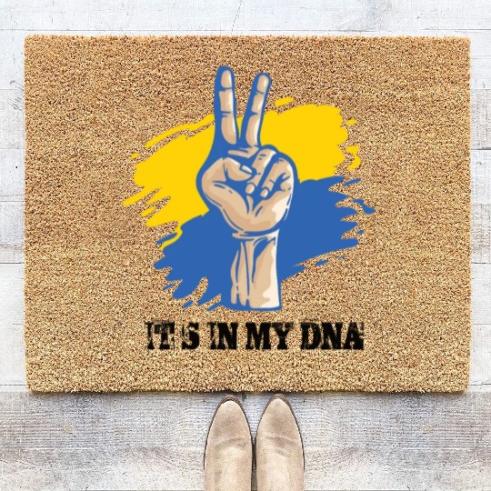 Ukraine Its In My Dna Coir Doormats