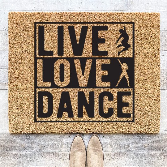 Live Love Dance Coir Doormats