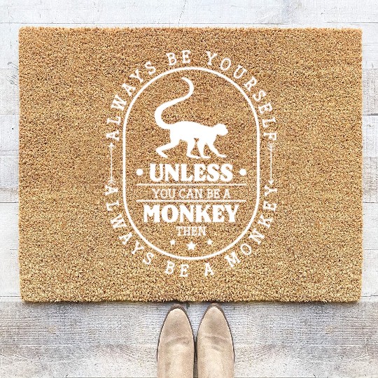 Animal Monchichi Ape Favorite Animal Coir Doormats