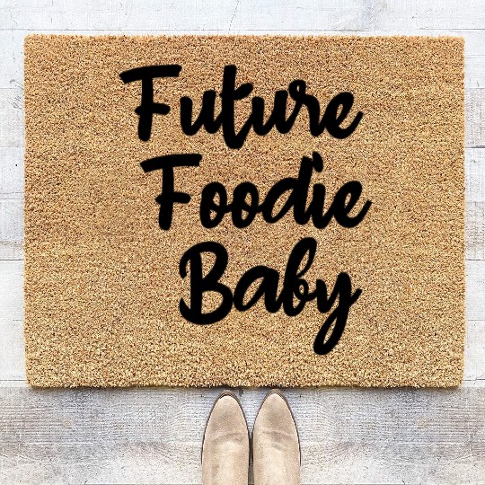 Future Foodie Baby Cute Chubby Baby, Hungry Baby Coir Doormats
