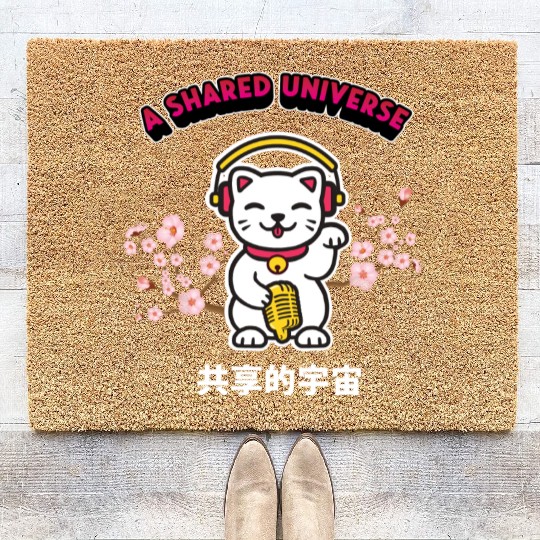 A Shared Universe Lucky Cat Coir Doormats