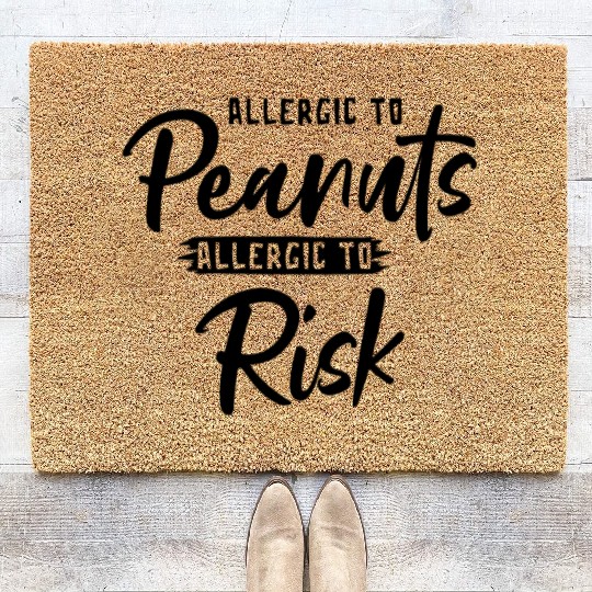 Allergic To Peanuts Allergic To Risk Peanut Coir Doormats