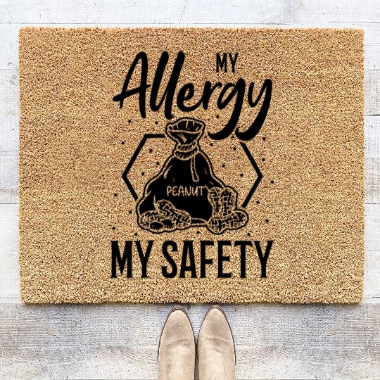 My Allergy My Safety Peanut Allergic Coir Doormats