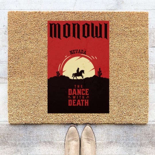 Monowi Nevada wild west town Coir Doormats