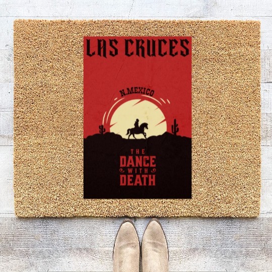 Las Cruces New Mexico wild west town Coir Doormats