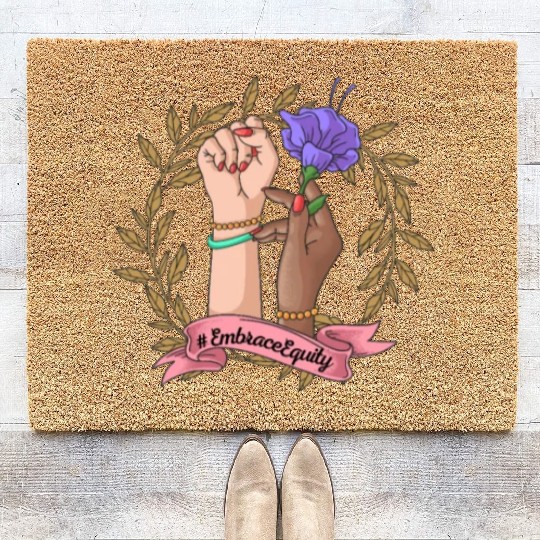 International Women's Day 2023 - Embrace Equity Coir Doormats