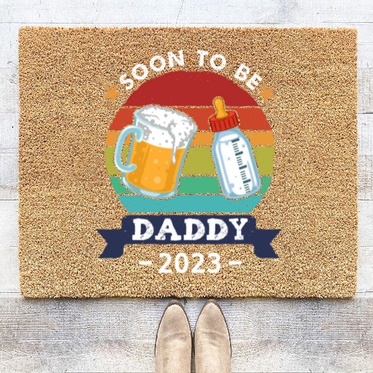Soon To Be Daddy 2023 Coir Doormats