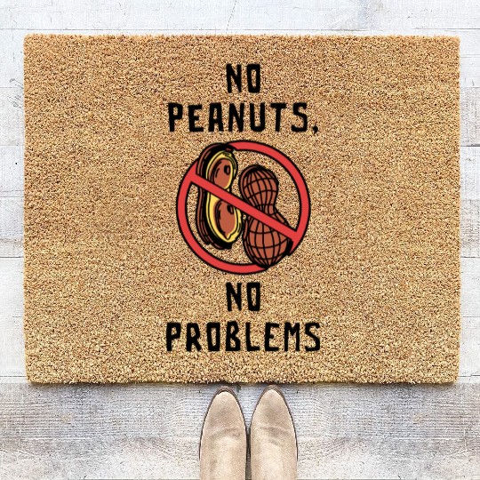 No Peanuts No Problems Peanut Allergic Coir Doormats