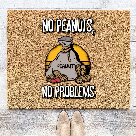 No Peanuts No Problems Peanut Allergic Coir Doormats