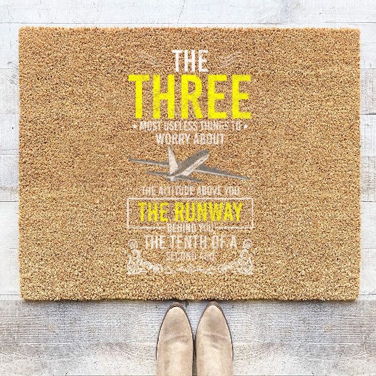 Flying Glider Glider Pilots Coir Doormats