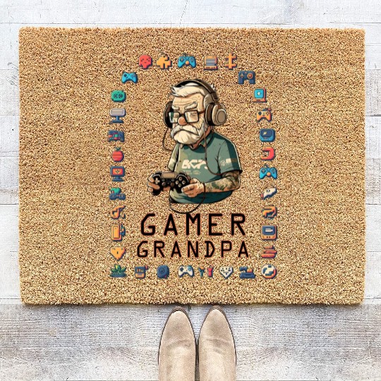 Gamer Grandpa Coir Doormats