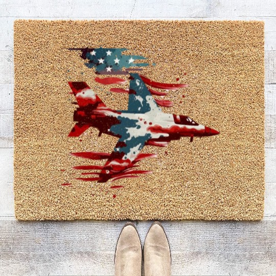 Patriotic America USA Flag 4th Of July American Coir Doormats