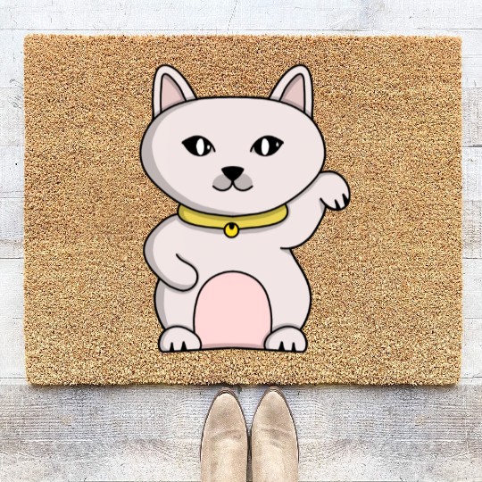 Magic Lucky Cat Coir Doormats
